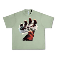 Oil Green Judas Of Priest - British Steel Urban Heavy Tee - linhVisuals