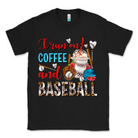 Black I Run On Coffee And Baseball Frappe Classic Tee - FaDigitalArtStudio