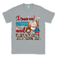 Heather Grey I Run On Coffee And Baseball Frappe Classic Tee - FaDigitalArtStudio