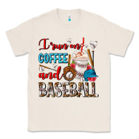 Natural I Run On Coffee And Baseball Frappe Classic Tee - FaDigitalArtStudio