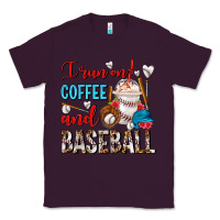 Plum I Run On Coffee And Baseball Frappe Classic Tee - FaDigitalArtStudio