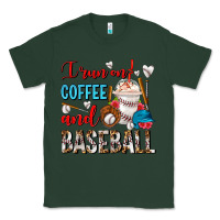 Sports Green I Run On Coffee And Baseball Frappe Classic Tee - FaDigitalArtStudio