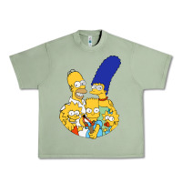 Oil Green simpson Urban Heavy Tee - linhVisuals