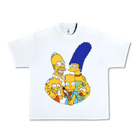White simpson Urban Heavy Tee - linhVisuals