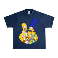 Navy simpson Urban Heavy Tee - linhVisuals