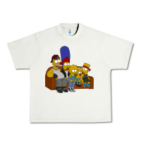 Pistachio simpson family Urban Heavy Tee - linhVisuals