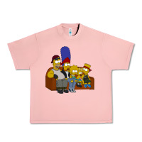Salmon simpson family Urban Heavy Tee - linhVisuals