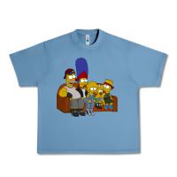 Pebble Blue simpson family Urban Heavy Tee - linhVisuals