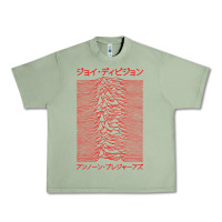Oil Green JOY DIVISION - UNKNOWN PLEASURES - JAPANESE Urban Heavy Tee - linhVisuals