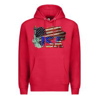 Cardinal usa  statue of liberty Premium Hoodie - BarkalooDesign