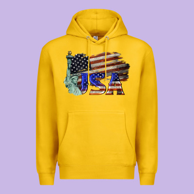 Usa  Statue Of Liberty Premium Hoodie Designed By Barkaloodesign