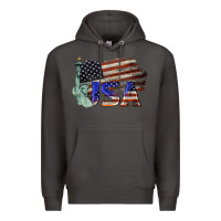 Smoke usa  statue of liberty Premium Hoodie - BarkalooDesign