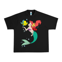 Black ariel mermaid Urban Heavy Tee - linhVisuals