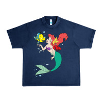 Navy ariel mermaid Urban Heavy Tee - linhVisuals