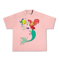 Salmon ariel mermaid Urban Heavy Tee - linhVisuals