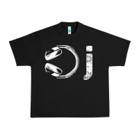 Black dj music tshirt Urban Heavy Tee - linhVisuals