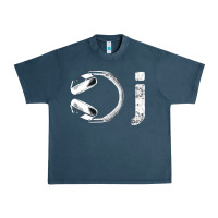 Midnight Navy dj music tshirt Urban Heavy Tee - linhVisuals