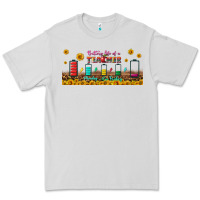 Dove Grey battery life of a teacher libbey glass Premium Tee - BundleAndBundleShop