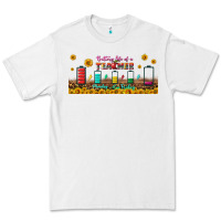 White battery life of a teacher libbey glass Premium Tee - BundleAndBundleShop