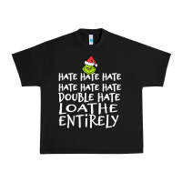 Black Loathe Entirely Grinch For Light Hate hate hate happy christmas Urban Heavy Tee - linhVisuals