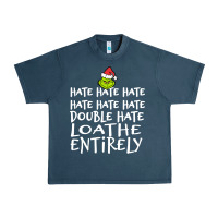 Midnight Navy Loathe Entirely Grinch For Light Hate hate hate happy christmas Urban Heavy Tee - linhVisuals