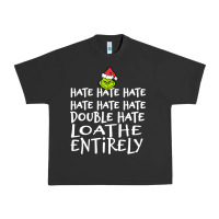 Pigment Black Loathe Entirely Grinch For Light Hate hate hate happy christmas Urban Heavy Tee - linhVisuals