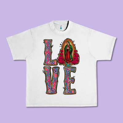 Love Lady Of Guadalupe Urban Heavy Tee Designed By Jasminsmagicworld