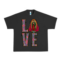 Pigment Black Love Lady Of Guadalupe Urban Heavy Tee - Jasminsmagicworld