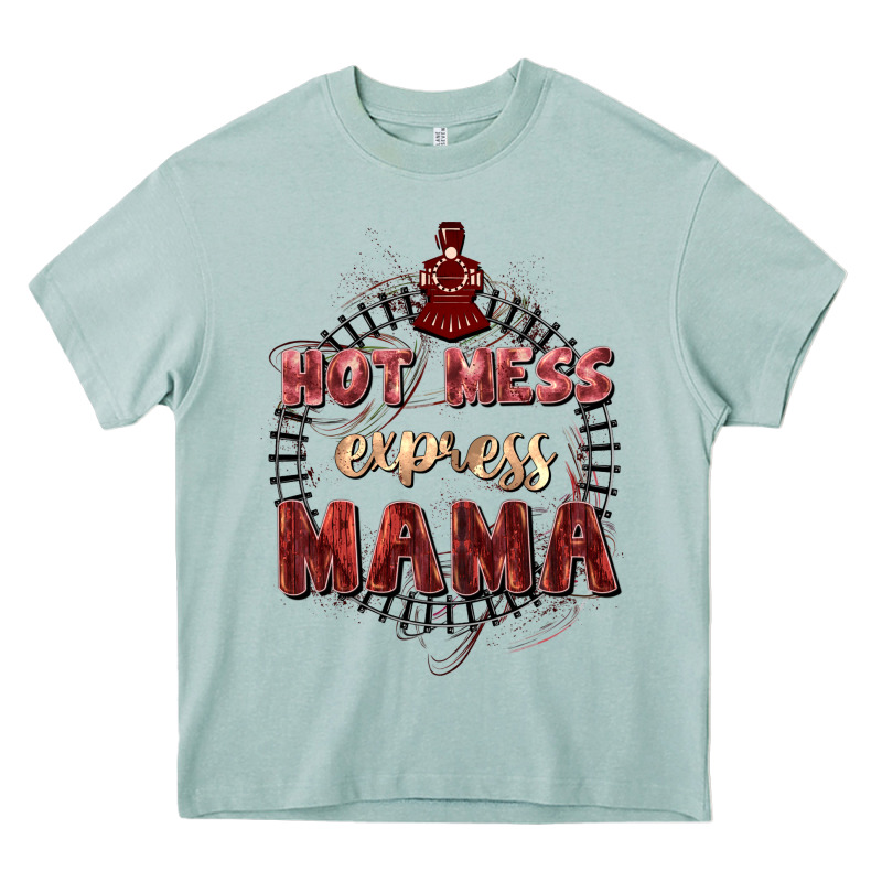 Hot Mess Express Mama Mother's Day Heavy Core Tee by FaDigitalArtStudio | Teevron