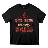 Black Hot mess express mama Mother's Day Heavy Core Tee - FaDigitalArtStudio