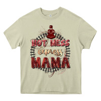 Mossy Hot mess express mama Mother's Day Heavy Core Tee - FaDigitalArtStudio