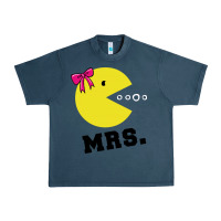 Midnight Navy Mrs Pacman Urban Heavy Tee - linhVisuals
