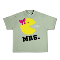 Oil Green Mrs Pacman Urban Heavy Tee - linhVisuals