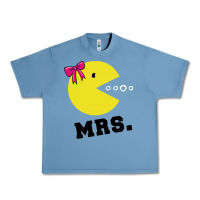 Pebble Blue Mrs Pacman Urban Heavy Tee - linhVisuals