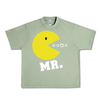 Oil Green Mr Pacman Urban Heavy Tee - linhVisuals