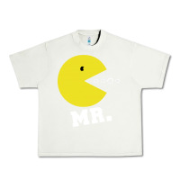 Pistachio Mr Pacman Urban Heavy Tee - linhVisuals