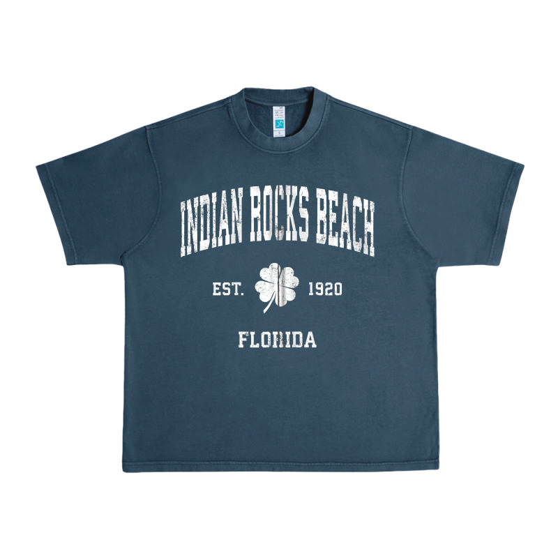Indian Rocks Beach Florida Vintage Shamrock Sports Zip Hoodie Urban Heavy Tee by linhVisuals | Teevron