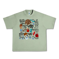 Oil Green winter festive essentials Urban Heavy Tee - CowhideDigitalArt
