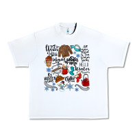 White winter festive essentials Urban Heavy Tee - CowhideDigitalArt