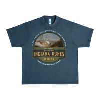 Midnight Navy indiana dunes national park lake michigan beach trails t shirt Urban Heavy Tee - linhVisuals
