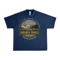 Navy indiana dunes national park lake michigan beach trails t shirt Urban Heavy Tee - linhVisuals