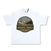 White indiana dunes national park lake michigan beach trails t shirt Urban Heavy Tee - linhVisuals
