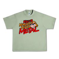 Oil Green MONDAY NIGHT METAL Urban Heavy Tee - linhVisuals