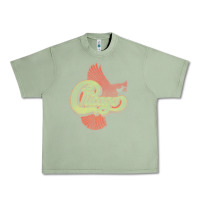 Oil Green VINTAGE CHICAGO Urban Heavy Tee - linhVisuals