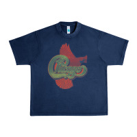 Navy VINTAGE CHICAGO Urban Heavy Tee - linhVisuals