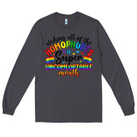 Smoke wishing all of the homophobes uncomfortable month Long Sleeve Tee - Artiststas