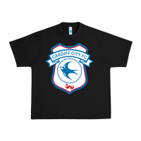 Black cardiff-city-fc Urban Heavy Tee - linhVisuals