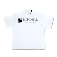 White Mitchell College Urban Heavy Tee - linhVisuals