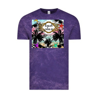 Cloud Purple Beach Please Vintage Tee - CowhideDigitalArt