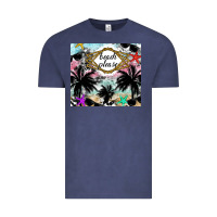 Vintage Denim Beach Please Vintage Tee - CowhideDigitalArt